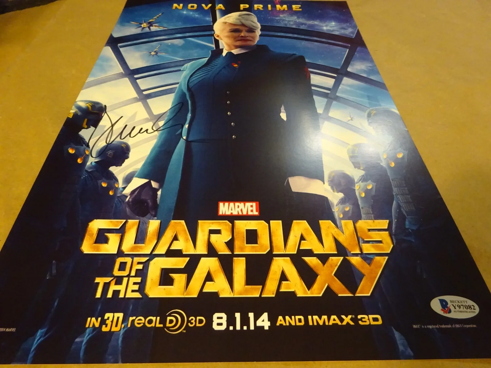 Glenn Close — Signed Glenn Close Autographed 11"x17" Guardians Of The Galaxy Photo BAS COA, изображение 3