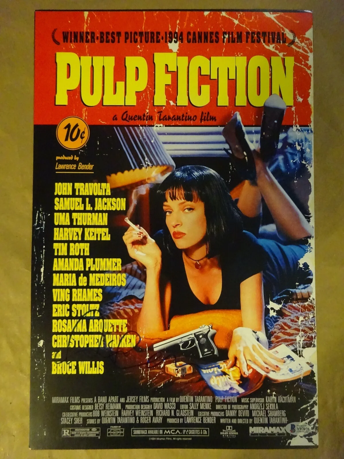 Amanda Plummer — Signed Amanda Plummer Autographed 11"x17" Pulp Fiction Photo Beckett BAS COA, изображение 2
