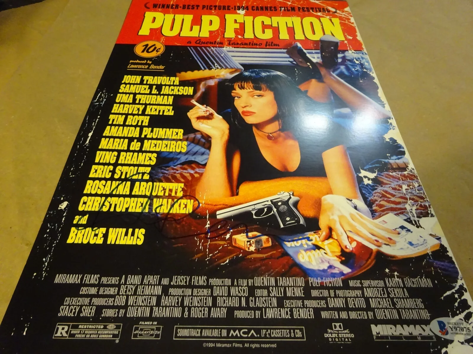 Amanda Plummer — Signed Amanda Plummer Autographed 11"x17" Pulp Fiction Photo Beckett BAS COA, изображение 3