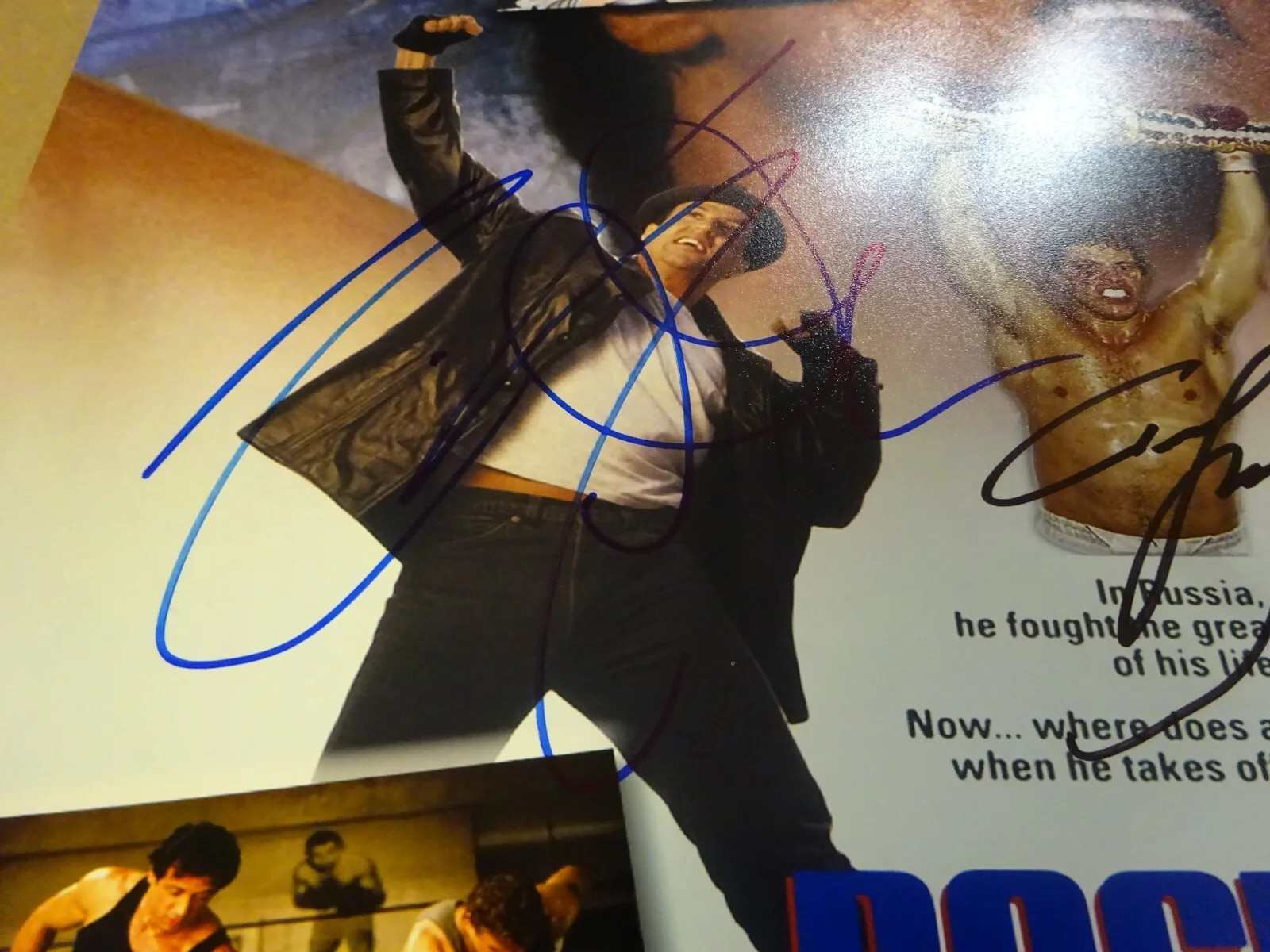 Sylvester Stallone, Tommy Morrison — Sylvester Stallone & Tommy Morrison Signed 11"x14" Photo Rocky V Beckett BAS COA, image 5