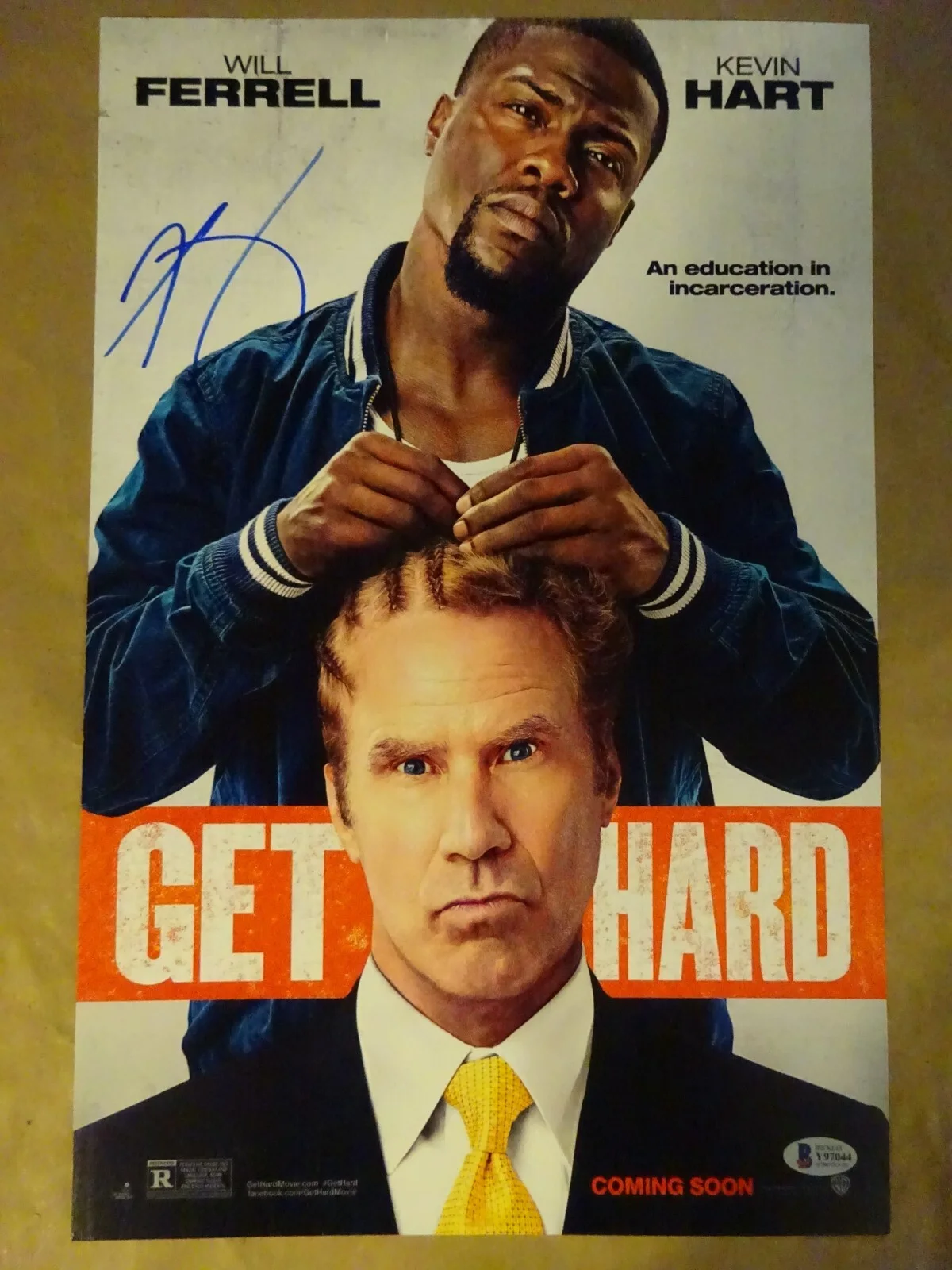 Kevin Hart — Signed Kevin Hart Autographed 11"x17" Get Hard Photo Beckett BAS COA, изображение 2