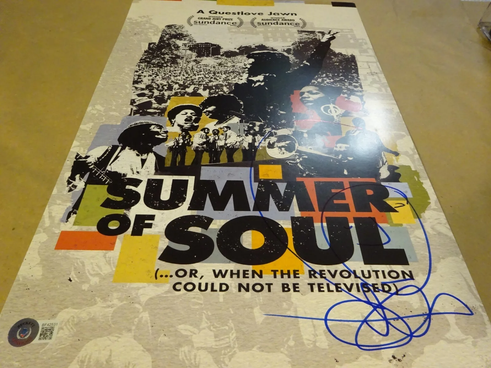 Questlove — Signed Questlove Autographed Summer of Soul 11"x17" Photo Beckett BAS COA, изображение 2