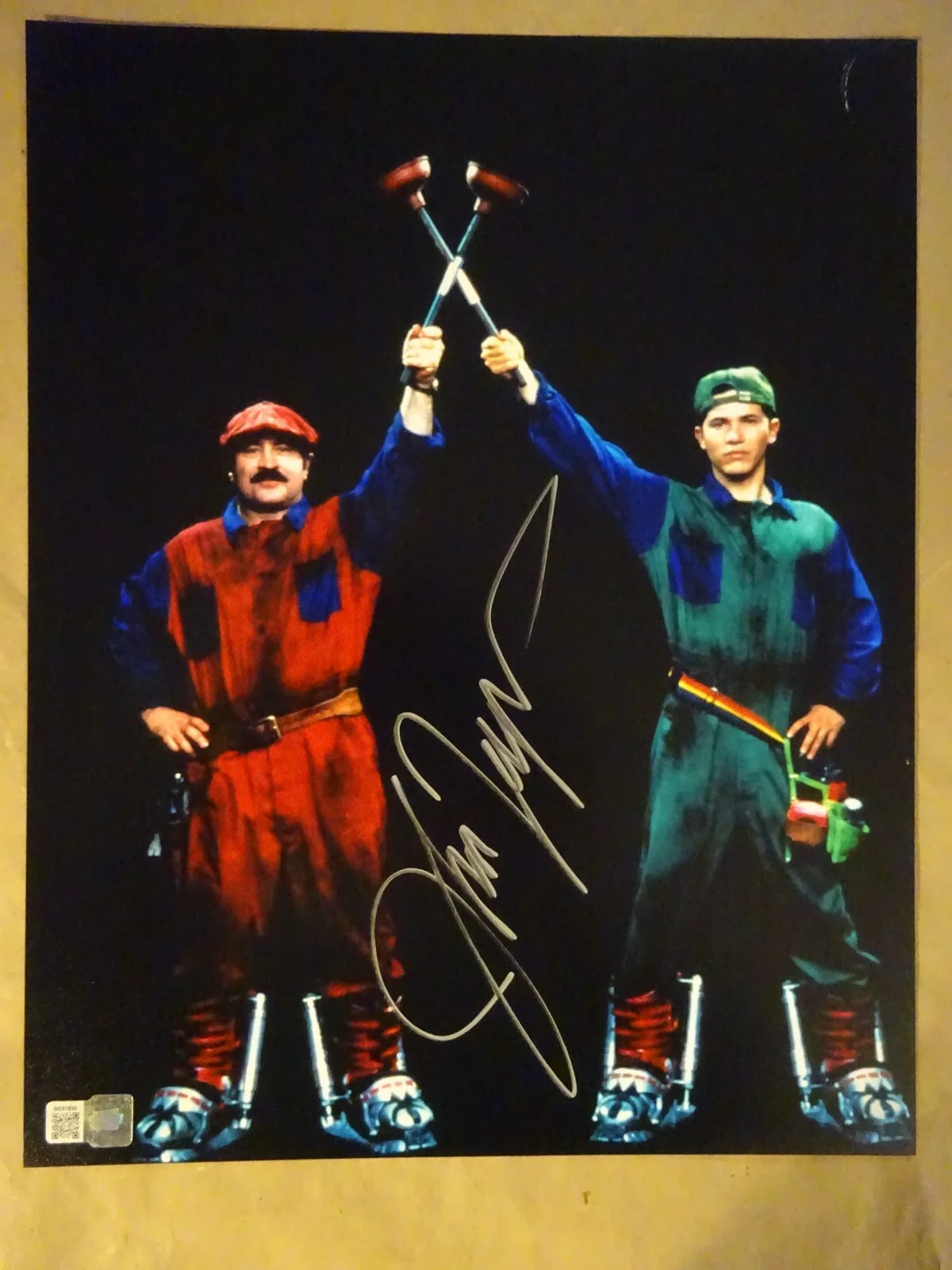 John Leguizamo — Autographed John Leguizamo Signed 11"x14" Photo Luigi Super Mario Bros OCCM COA