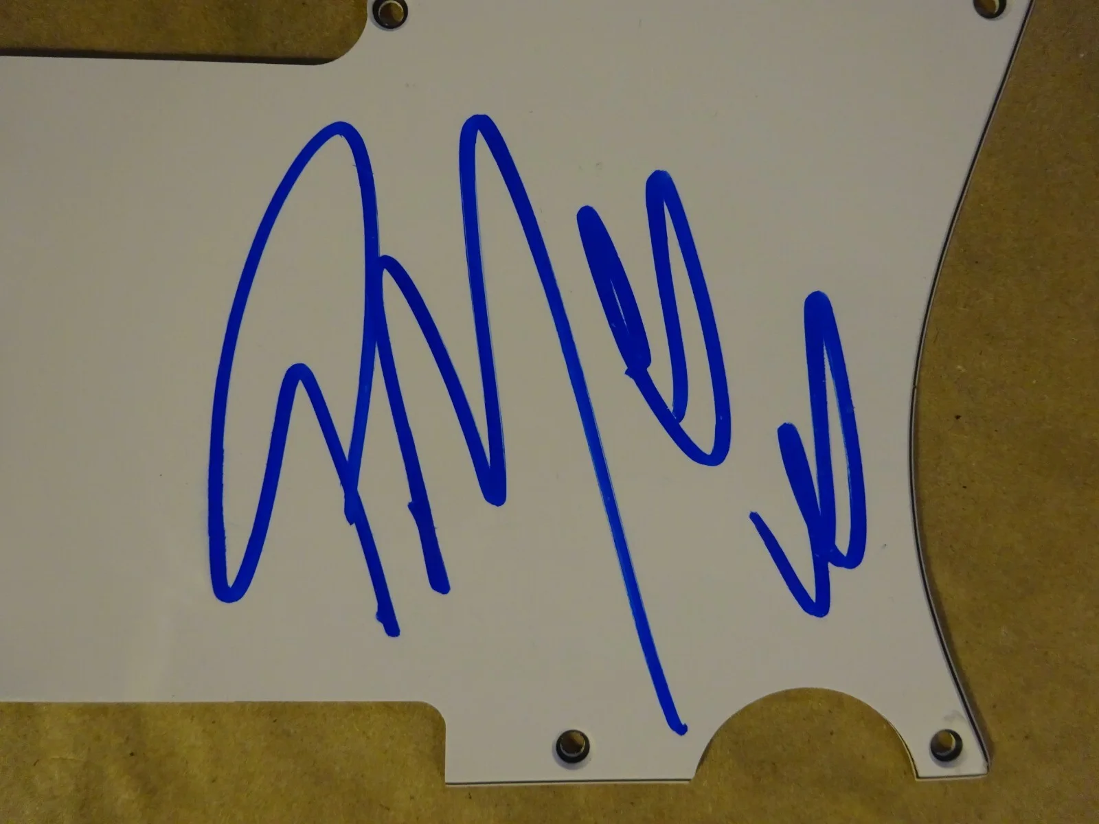 Signed Post Malone Autographed Guitar Pick Guard Beckett BAS COA, image 3