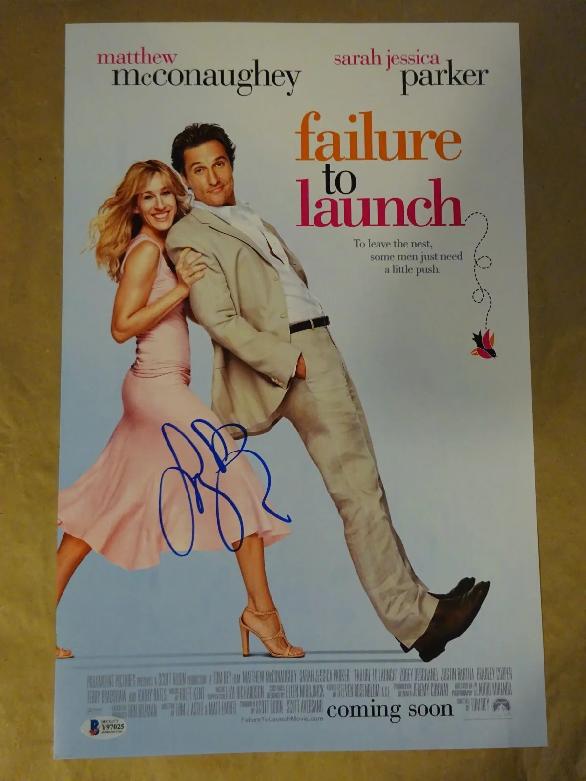 Sarah Jessica Parker — Signed Sarah Jessica Parker Autographed 11"x17" Failure To Launch Photo BAS COA, image 2