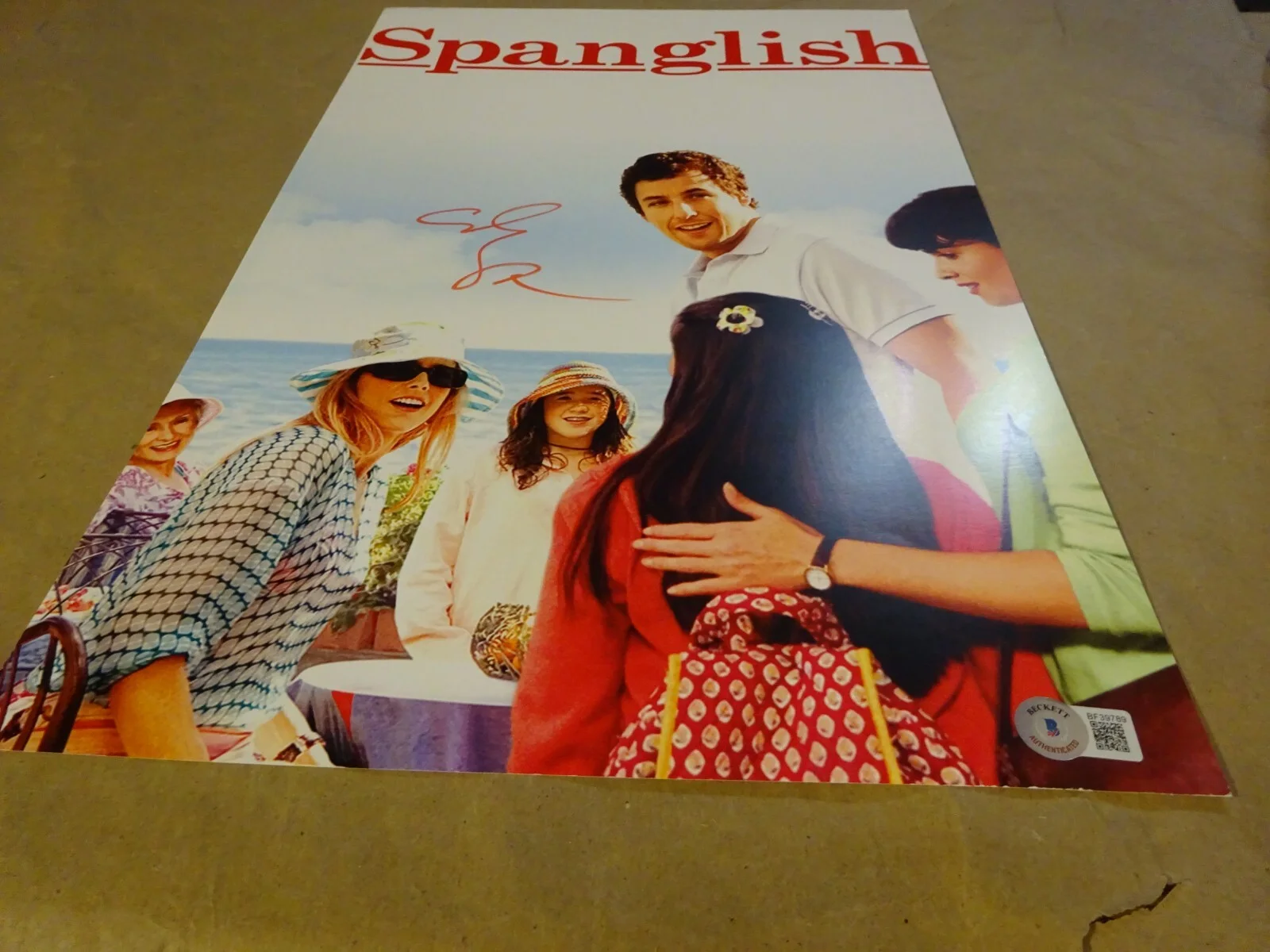 Adam Sandler — Signed Adam Sandler Autographed Spanglish 11"x17" Photo Beckett BAS COA, image 2