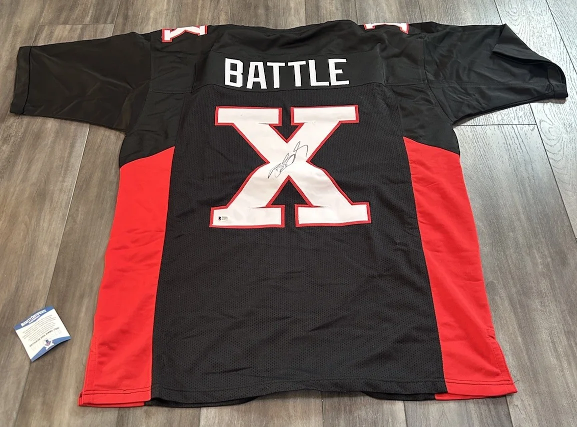 Bill Goldberg — Bill Goldberg Signed "The Longest Yard" Mean Machine Battle X Jersey. RARE WWE