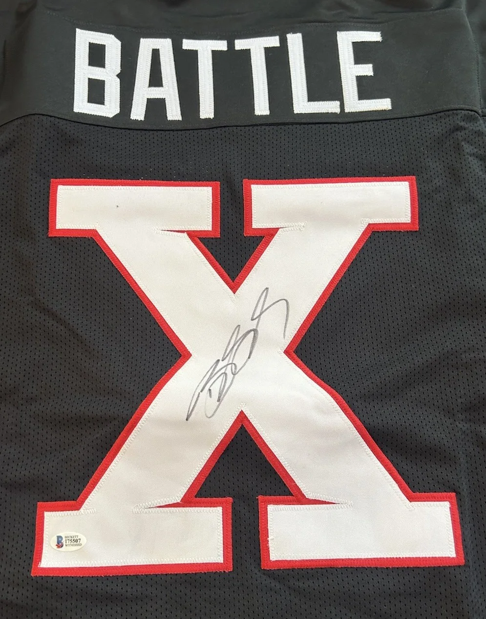 Bill Goldberg — Bill Goldberg Signed "The Longest Yard" Mean Machine Battle X Jersey. RARE WWE, image 2