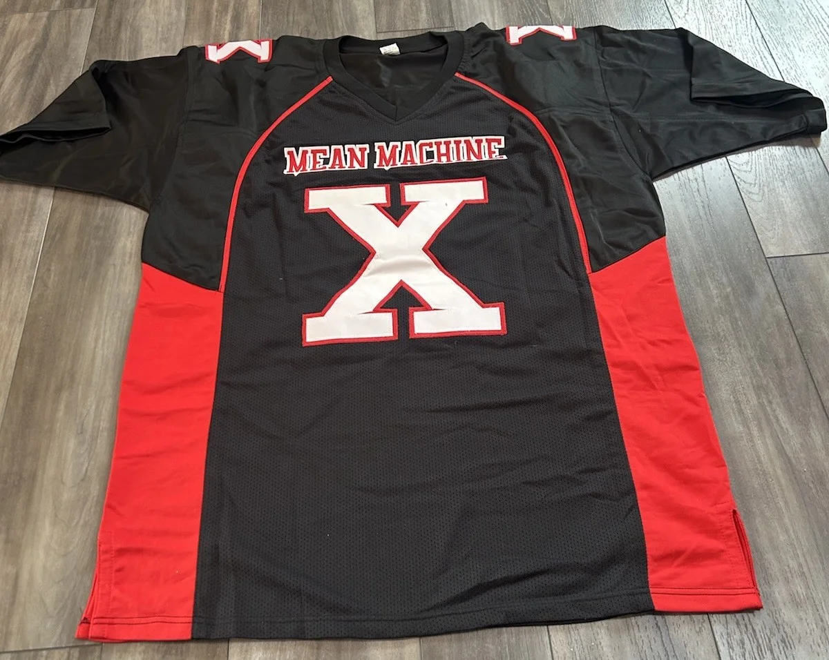 Bill Goldberg — Bill Goldberg Signed "The Longest Yard" Mean Machine Battle X Jersey. RARE WWE, image 5