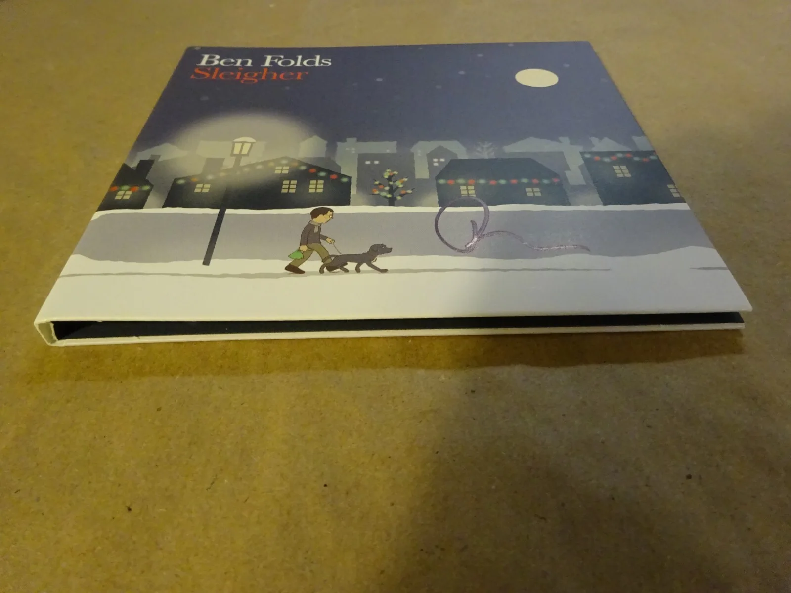 Signed Ben Folds Autographed Sleigher Christmas CD Cover Beckett BAS COA, изображение 4