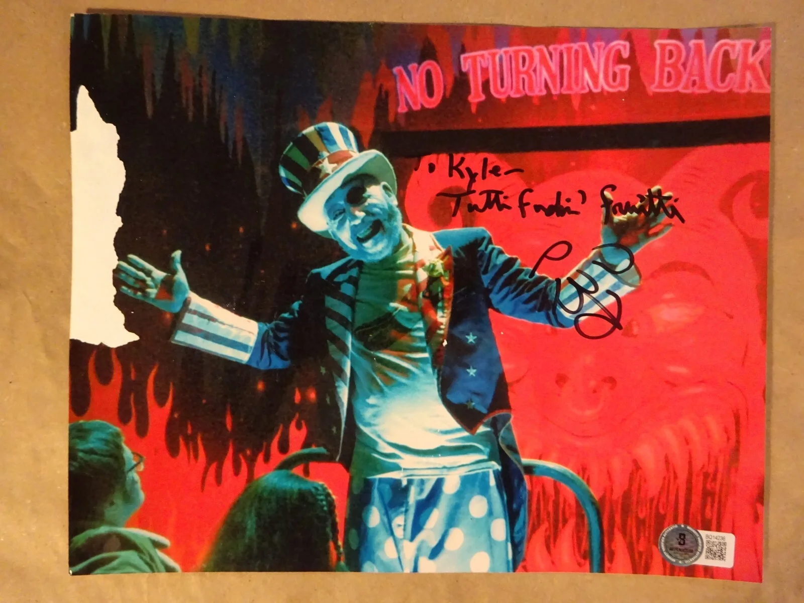 Sid Haig — Signed Sid Haig Autographed House of 1000 Corpses Damaged Photo 8"x10" BAS COA