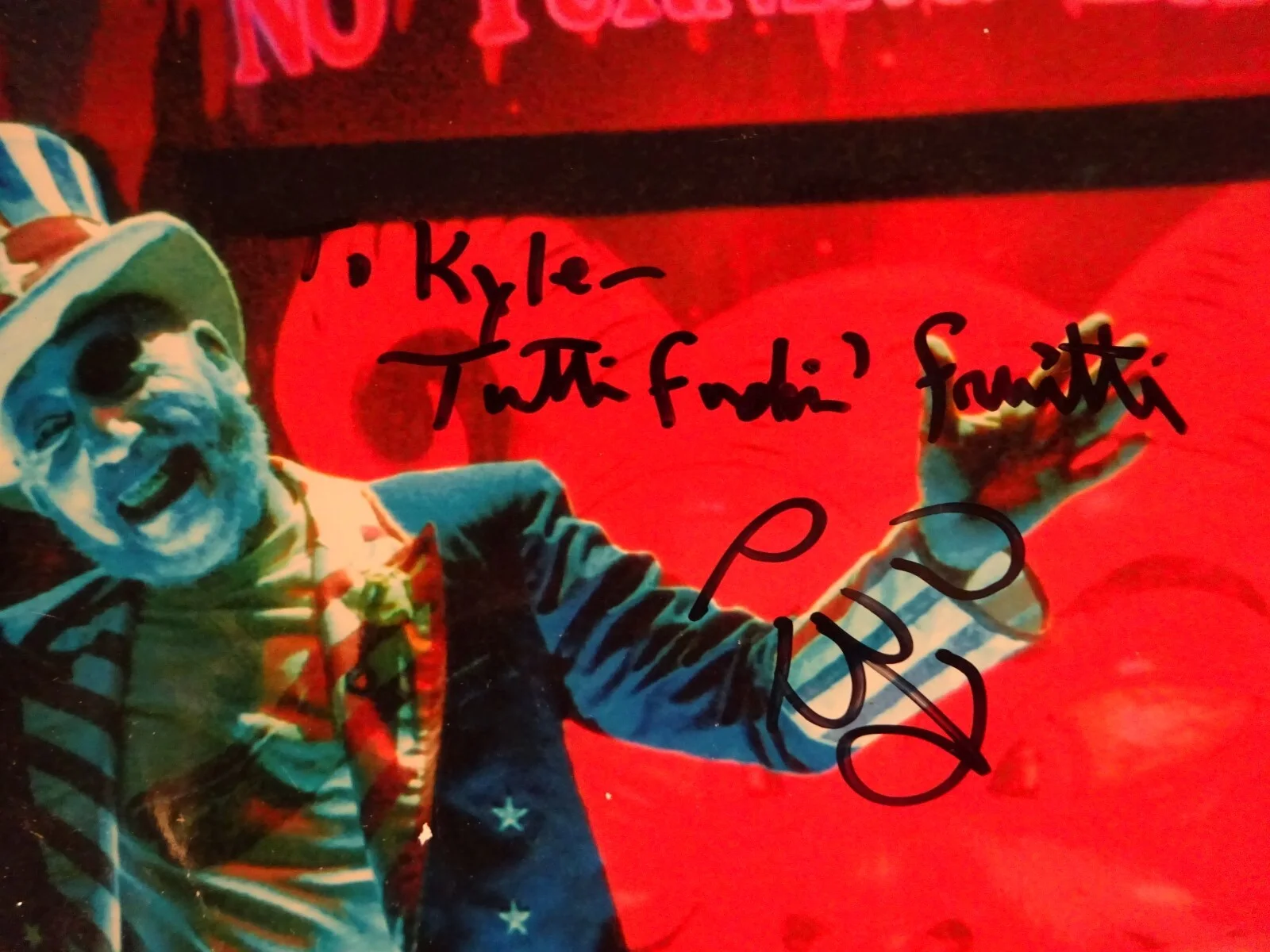 Sid Haig — Signed Sid Haig Autographed House of 1000 Corpses Damaged Photo 8"x10" BAS COA, изображение 3