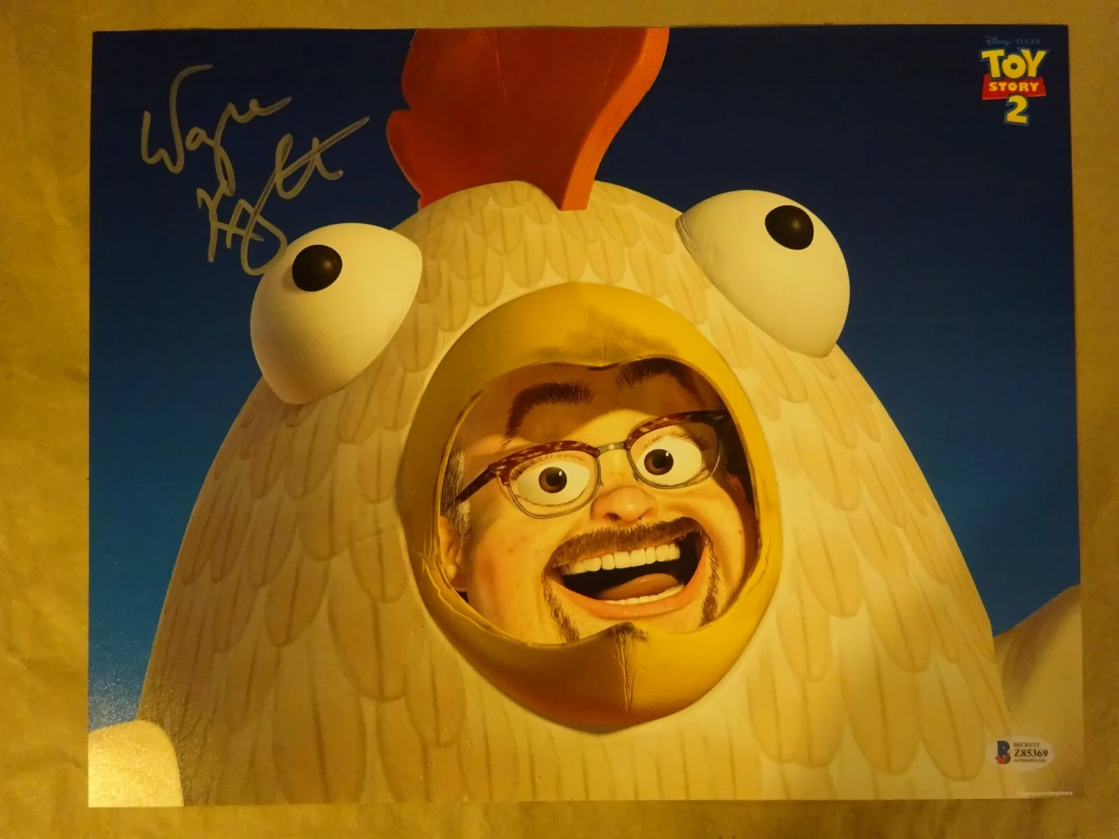 Wayne Knight — Signed Wayne Knight Autographed 11"x14" Photo Al Toy Story 2 Beckett BAS COA