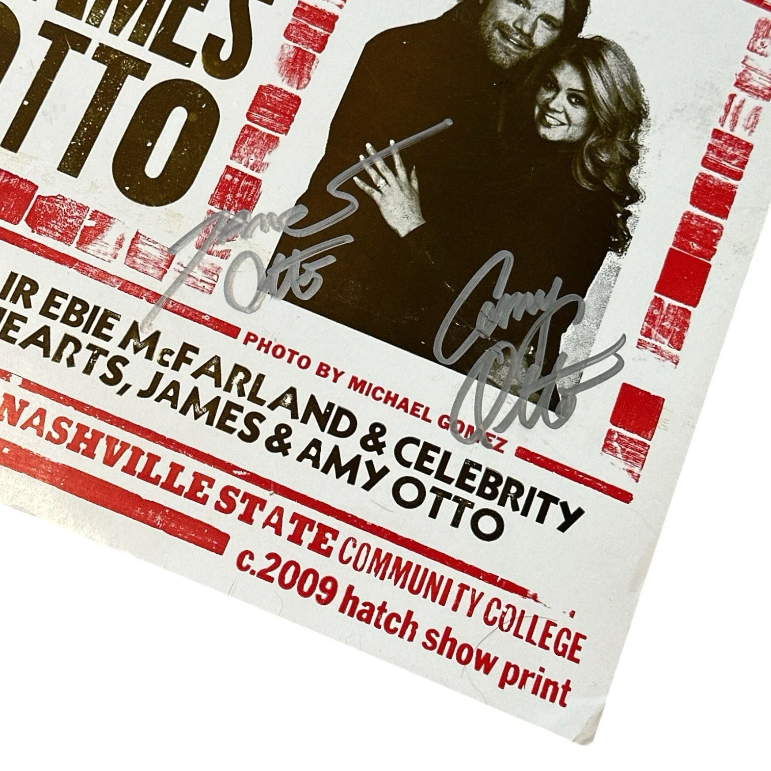 James Otto Signed Autograph 2009 Hatch Show Print Nashville Concert Poster!, изображение 2