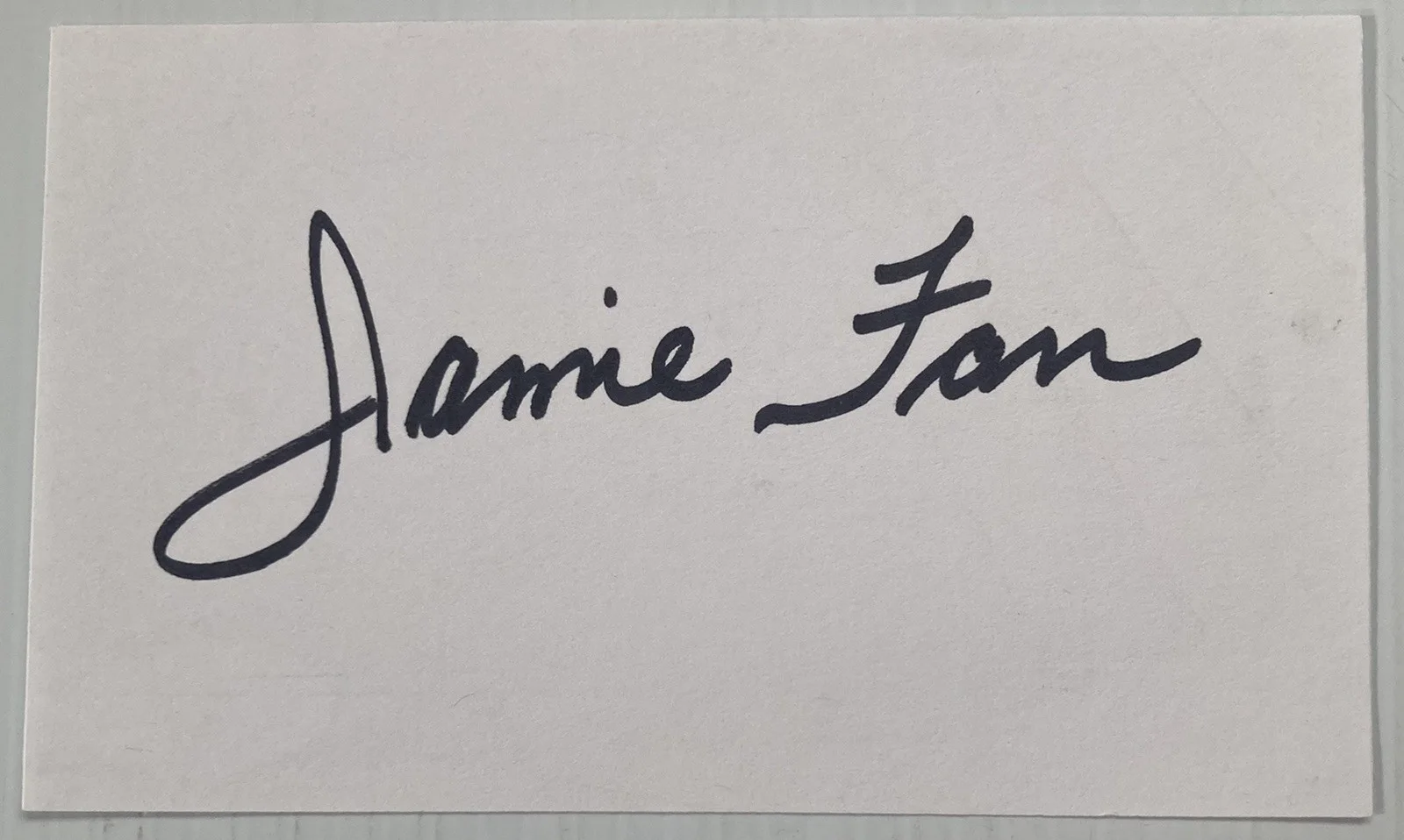Jamie Farr — MASH Klinger Jamie Farr Signed Autograph 3x5 Index Card - JSA Cert - FREE S&H!, изображение 2