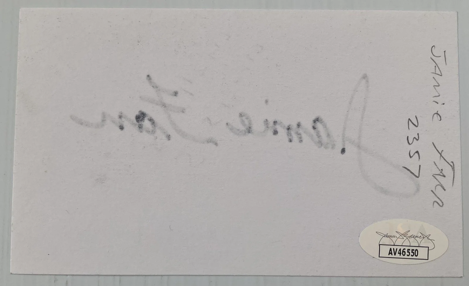 Jamie Farr — MASH Klinger Jamie Farr Signed Autograph 3x5 Index Card - JSA Cert - FREE S&H!, изображение 3