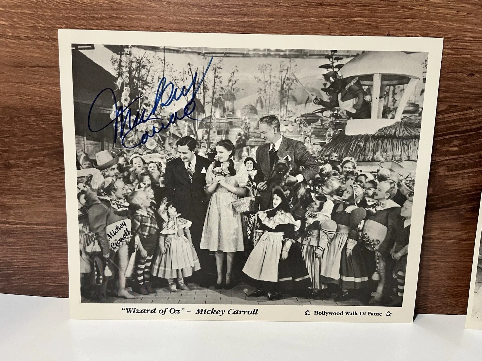 Mickey Carroll, Billie Burke — Wizard of Oz Original Signed 8x10 Mickey Carroll & Margaret Pellegrini Autograph, изображение 2