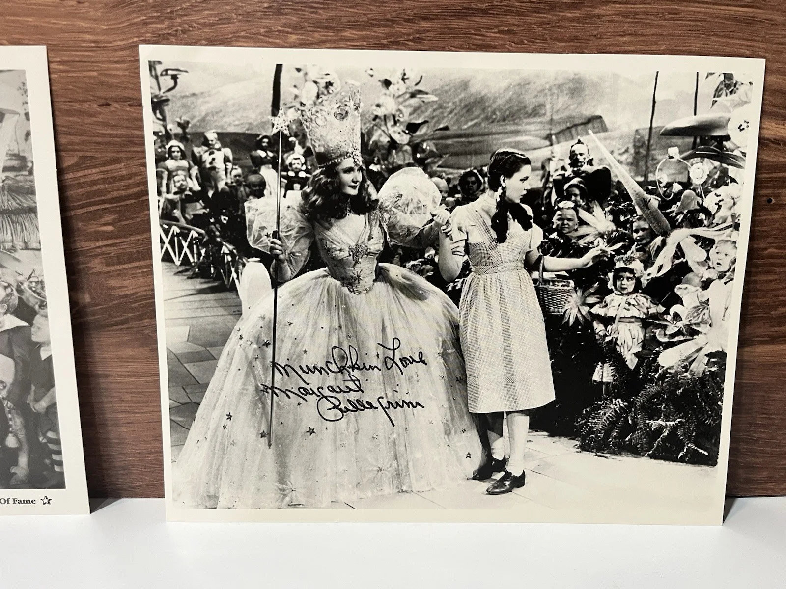 Mickey Carroll, Billie Burke — Wizard of Oz Original Signed 8x10 Mickey Carroll & Margaret Pellegrini Autograph, изображение 3