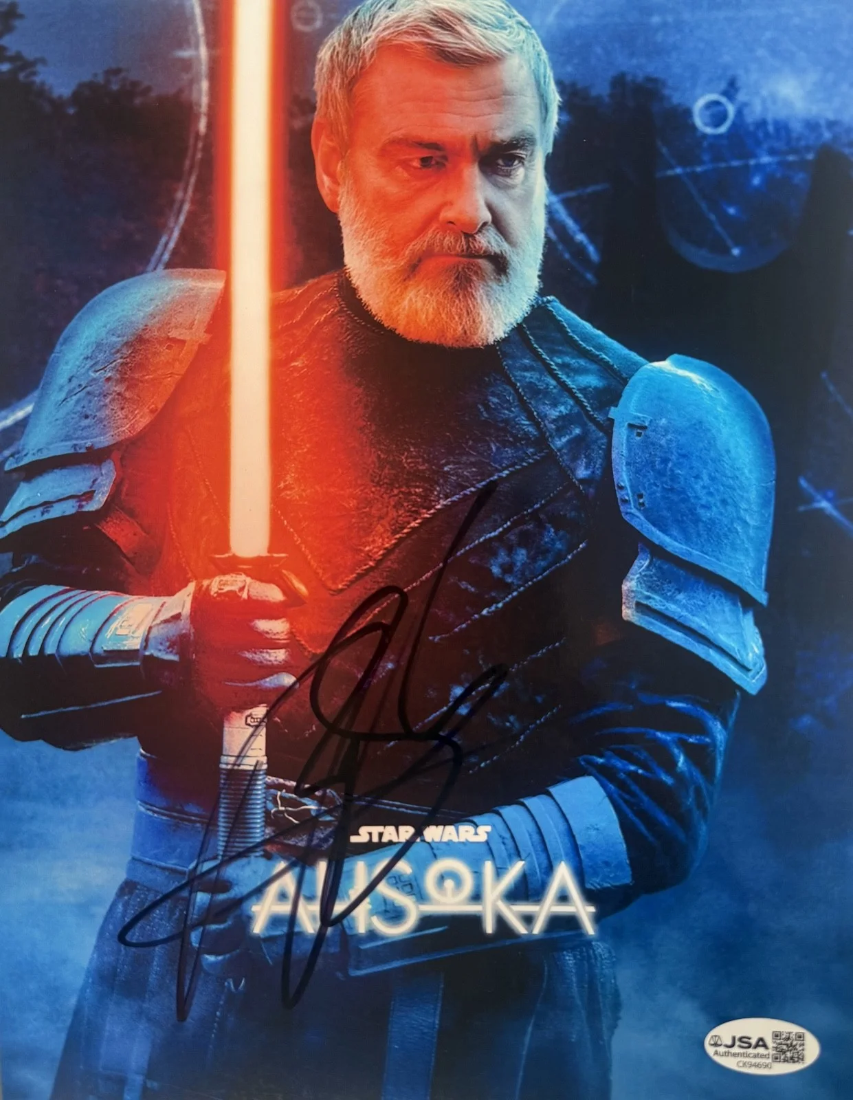 RAY STEVENSON — RAY STEVENSON Authentic Hand-Signed "STAR WARS AHSOKA" 8x10 Photo (JSA COA)
