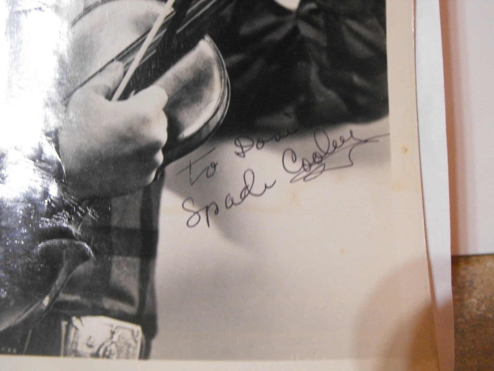 Original Black & White Photos~Spade Cooley & Murdered Wife Ella Mae Evans Signed, изображение 2