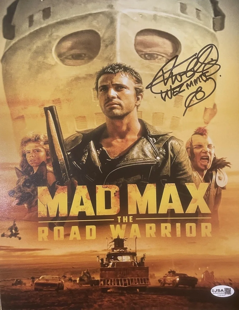Vernon Wells — Vernon Wells “Wez” Autographed 11x14 Photo Mad Max JSA Certified