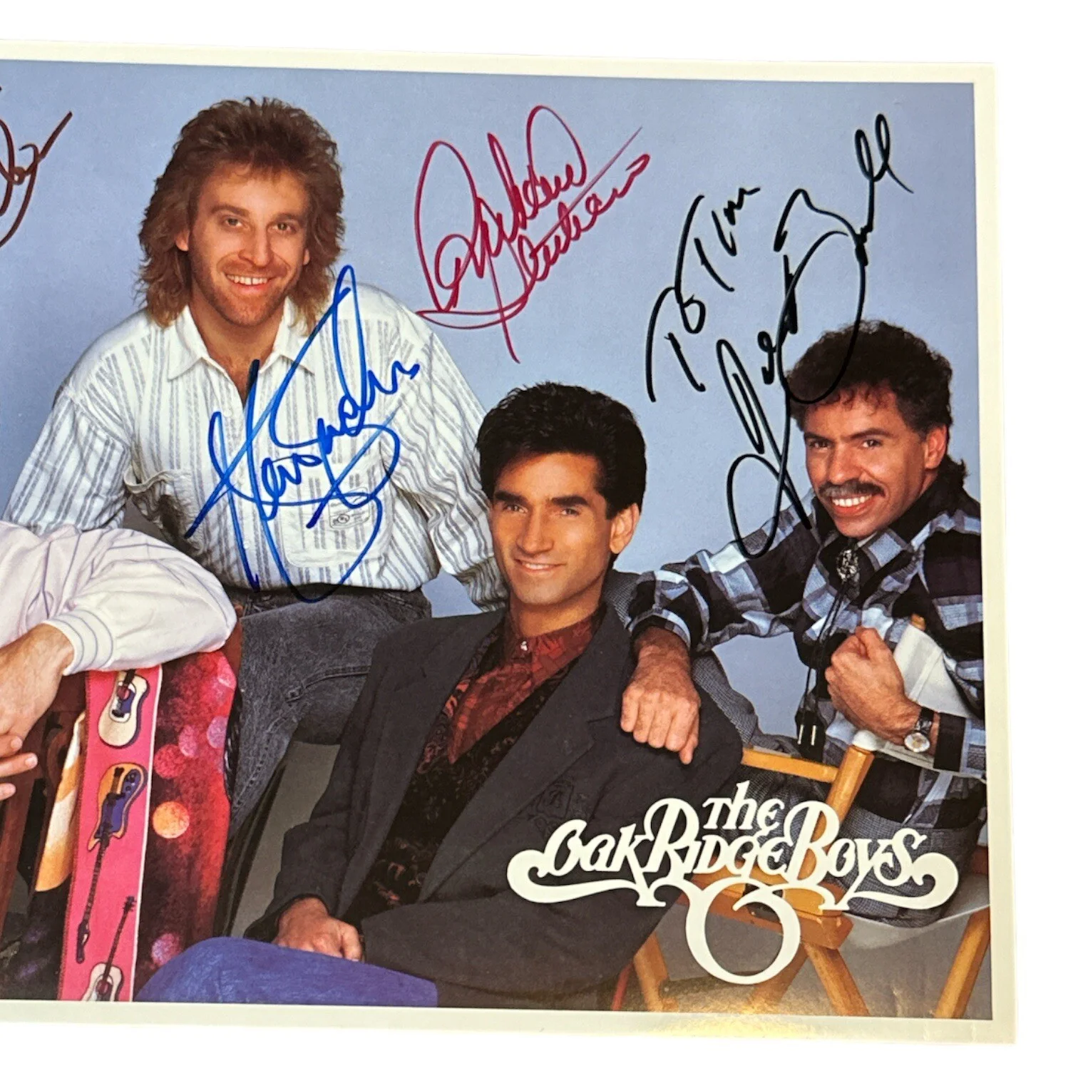 Oak Ridge Boys Autograph 8x10 Vintage Promo Photo! Circa 1990! Signed by 4!, изображение 3