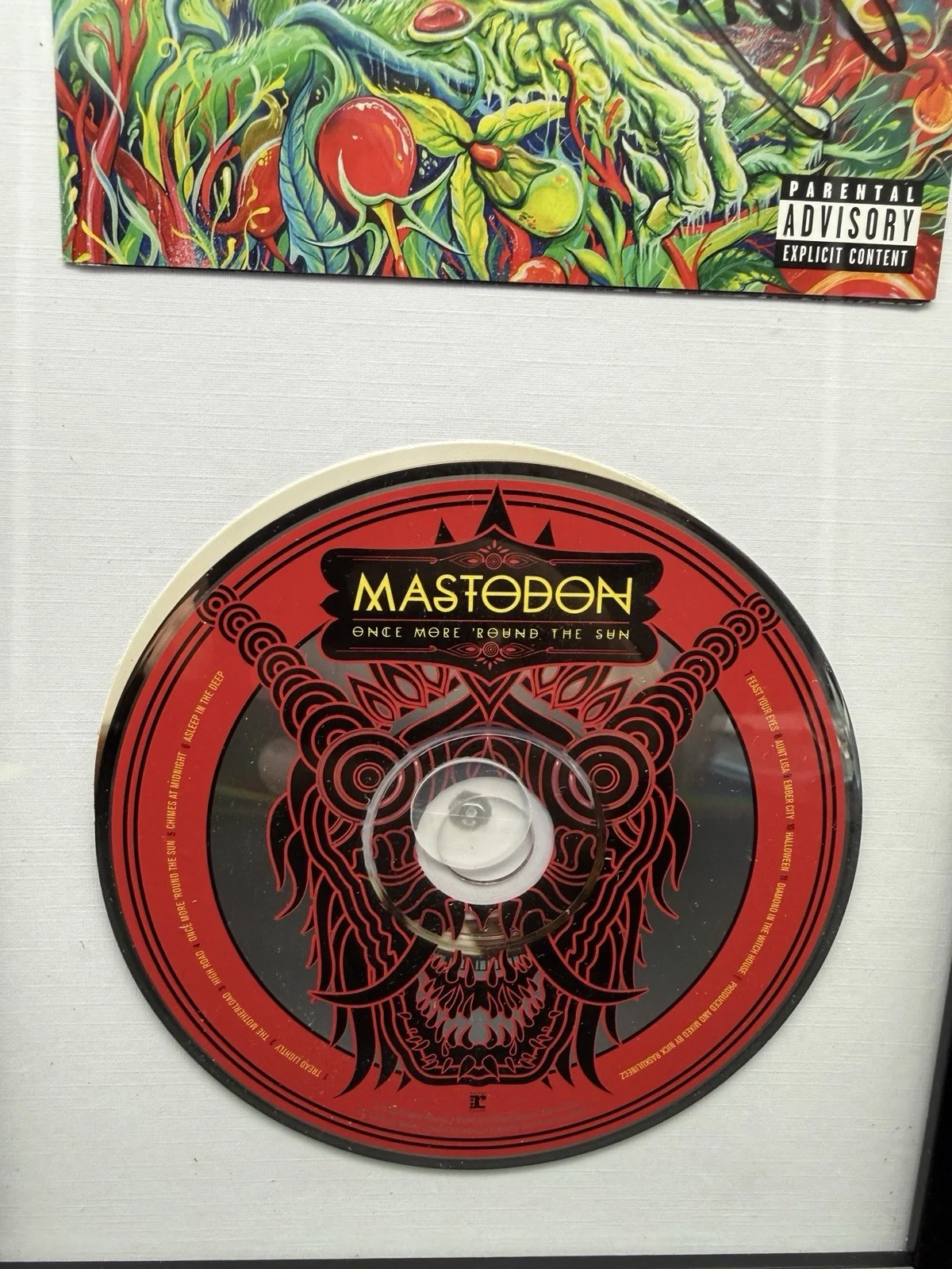 Mastodon SIGNED "Once More Round The Sun" Cd Insert Autographed Framed Auto, image 3