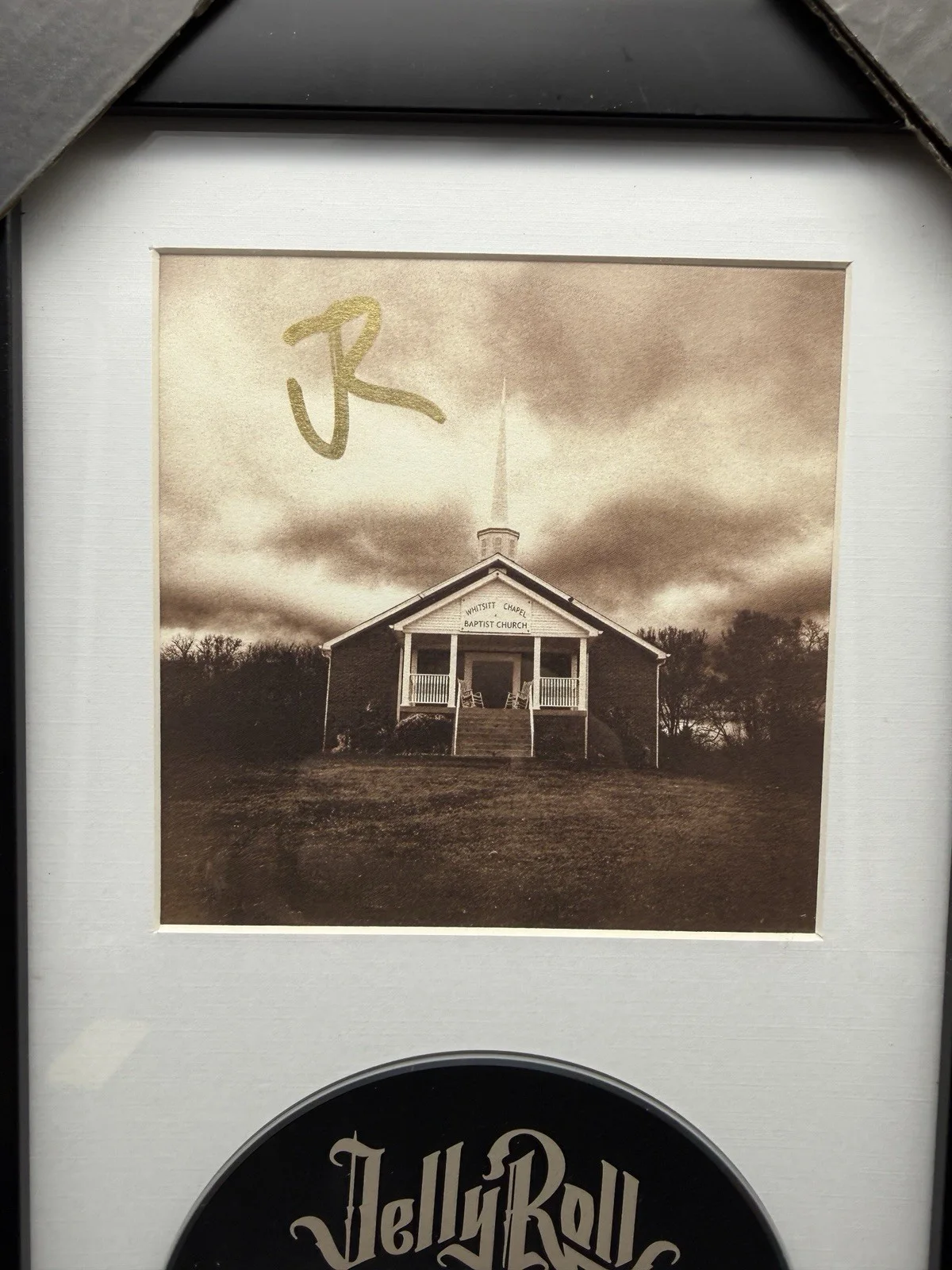 Jelly Roll SIGNED "Whitsitt Chapel" Cd Art Card Autographed Framed Auto, image 2