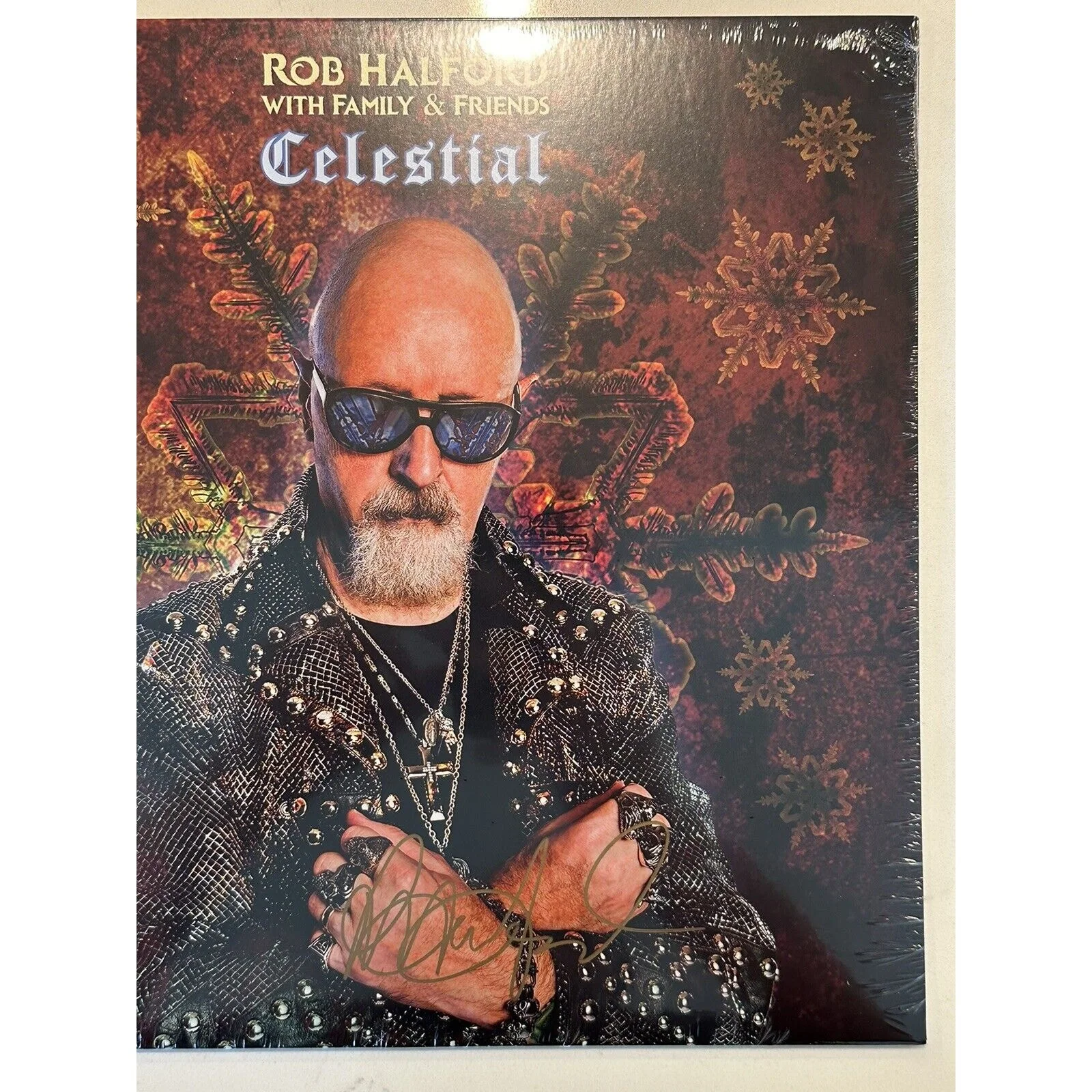 Rob Halford Signed/Autographed Celestial Vinyl LP Record Judas Priest #2, image 3