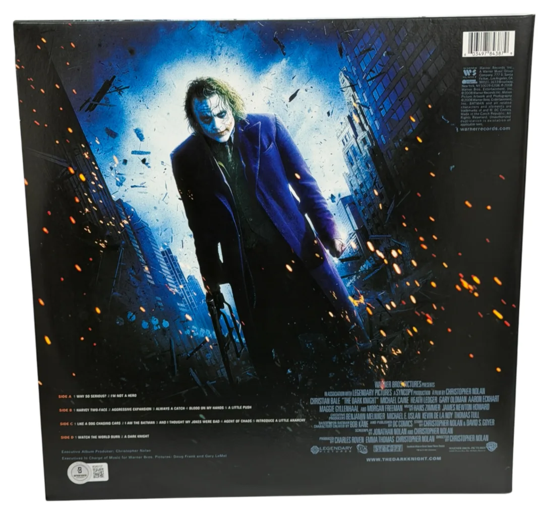 Hans Zimmer — Hans Zimmer Signed The Dark Knight Vinyl Soundtrack Autograph Proof Beckett, изображение 2
