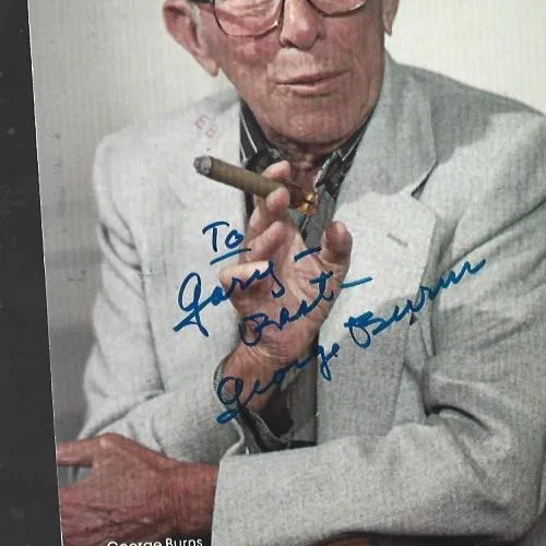 Original hand signed 5 x 7 photo George Burns, image 2