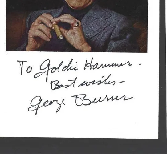 Original hand signed 5 x 7 photo George Burns, image 2