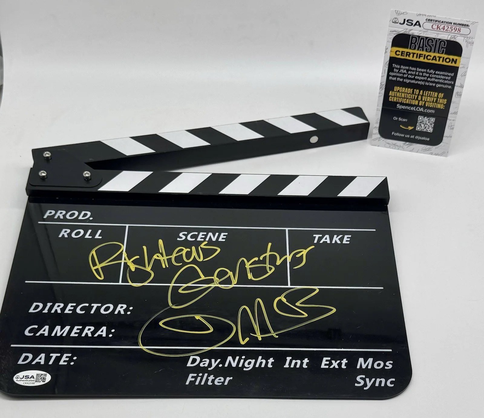 DANNY MCBRIDE — DANNY MCBRIDE SIGNED AUTOGRAPH RIGHTEOUS GEMSTONES CLAPBOARD +JSA COA CLAPPER, image 5