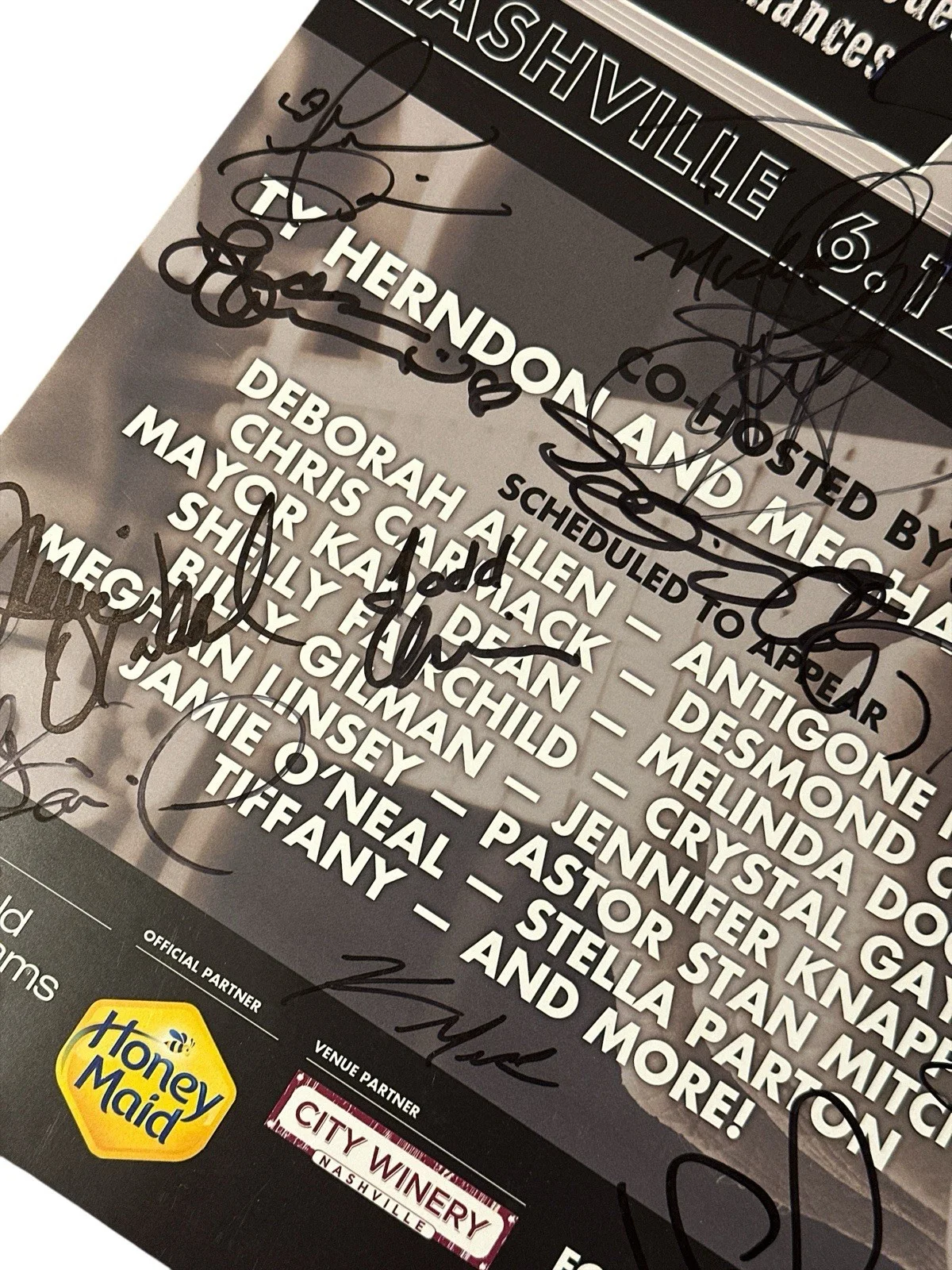 Chrisley Knows Best Cast — Julie & Todd Chrisley Signed Autograph 2015 Nashville LGBT Charity Poster! PROOF, изображение 3