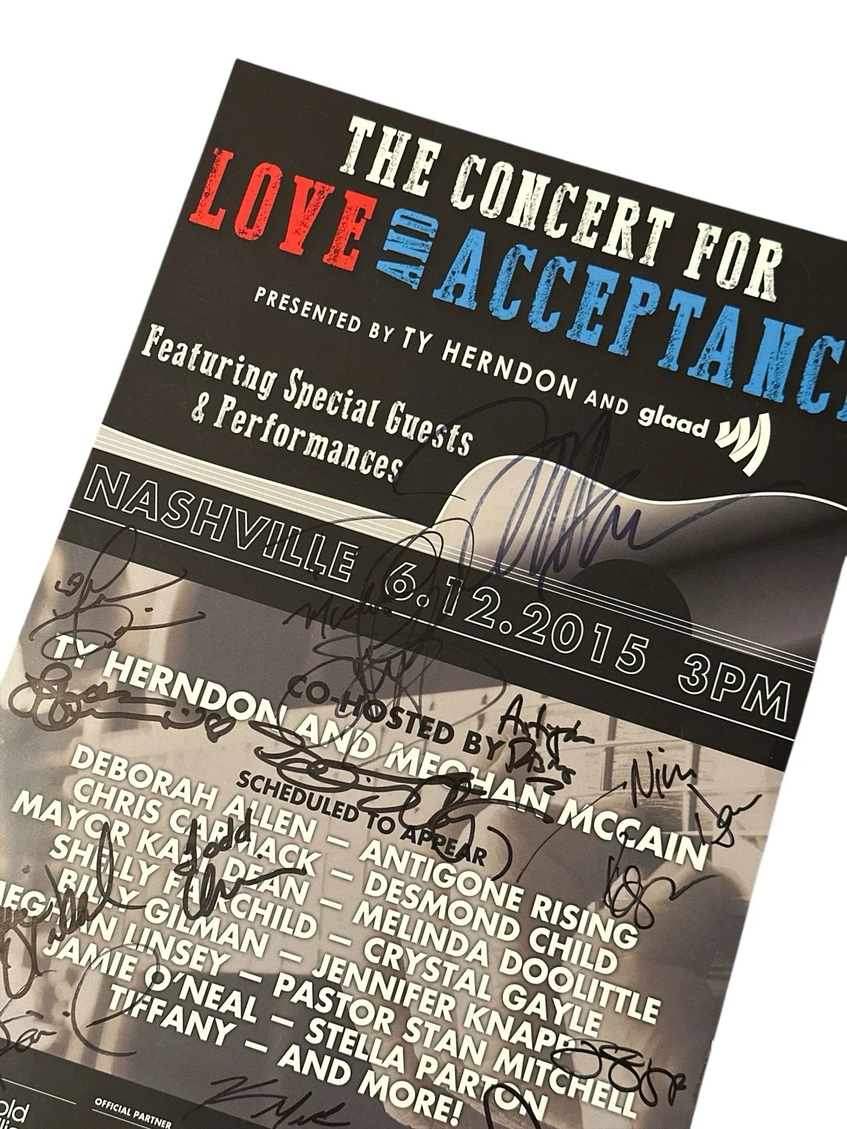 Chrisley Knows Best Cast — Julie & Todd Chrisley Signed Autograph 2015 Nashville LGBT Charity Poster! PROOF, изображение 5