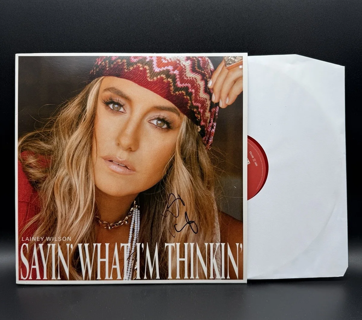 Laney Wilson “Sayin What I’m Thinkin” Vinyl LP Signed Record Autographed Country, изображение 2