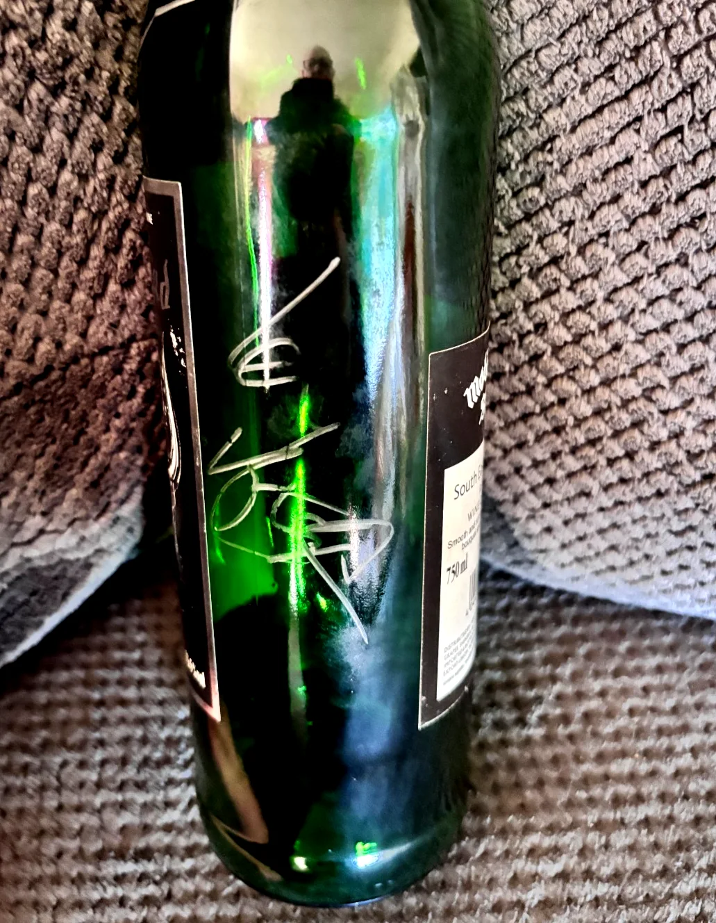 Motorhead Signed Autographed Bottle Lemmy Phil Mikkey Auto's empty, image 2