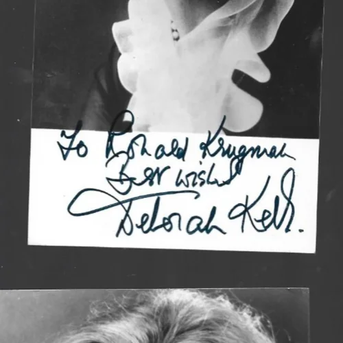 Original hand signed 4 x 6 photo Deborah Kerr, image 2