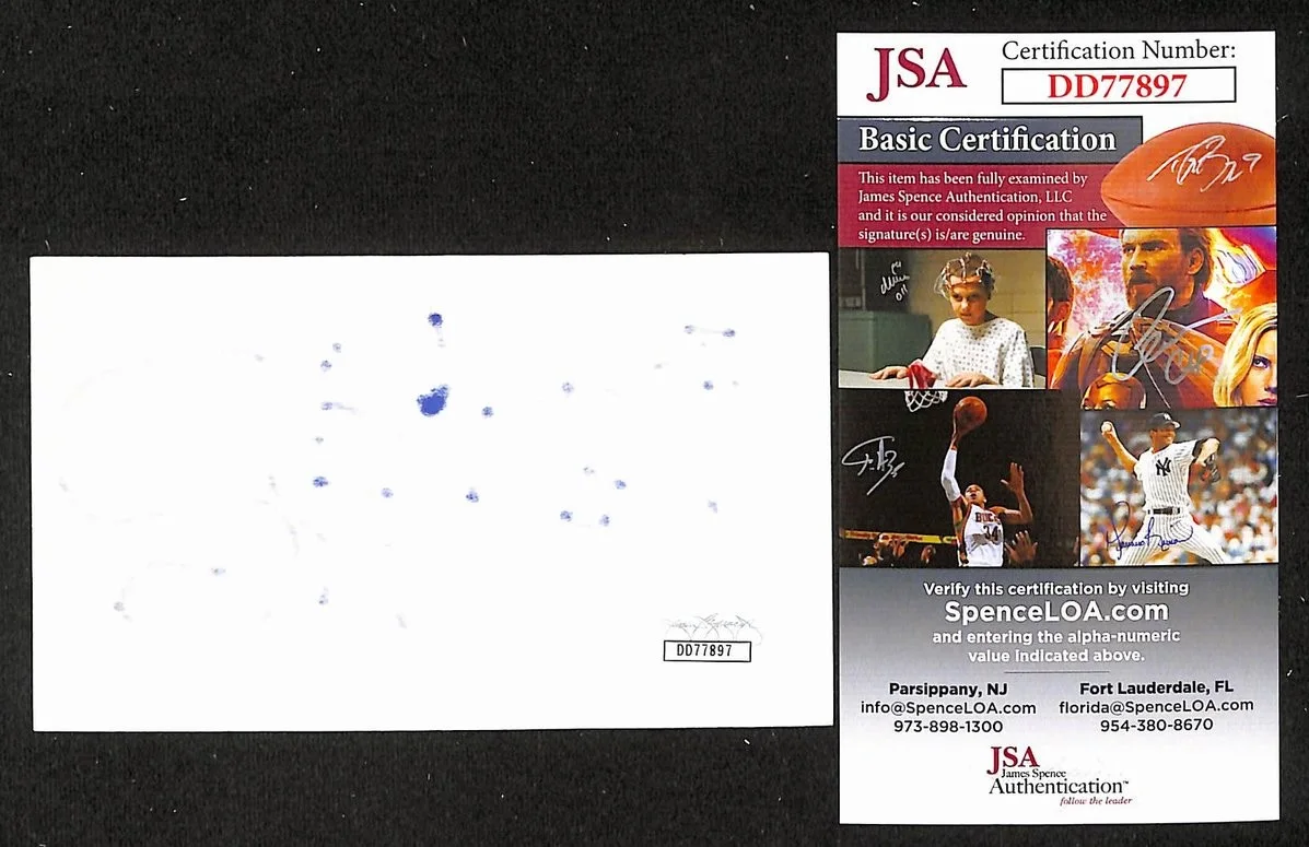 Jonas Akerlund Signed/Autographed 3x5 Index Card Musician Bathory JSA BA205558, image 2