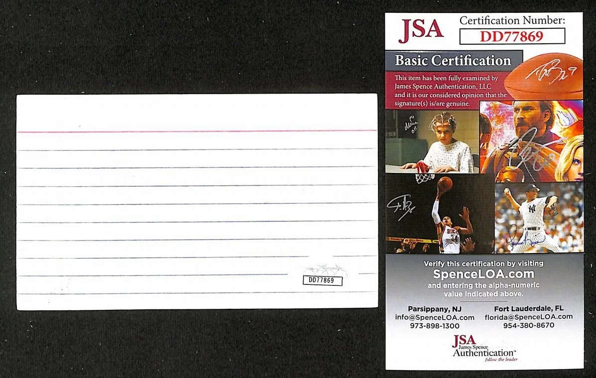Joe Dante Signed/Autographed 3x5 Index Card Director JSA BA205560, изображение 2