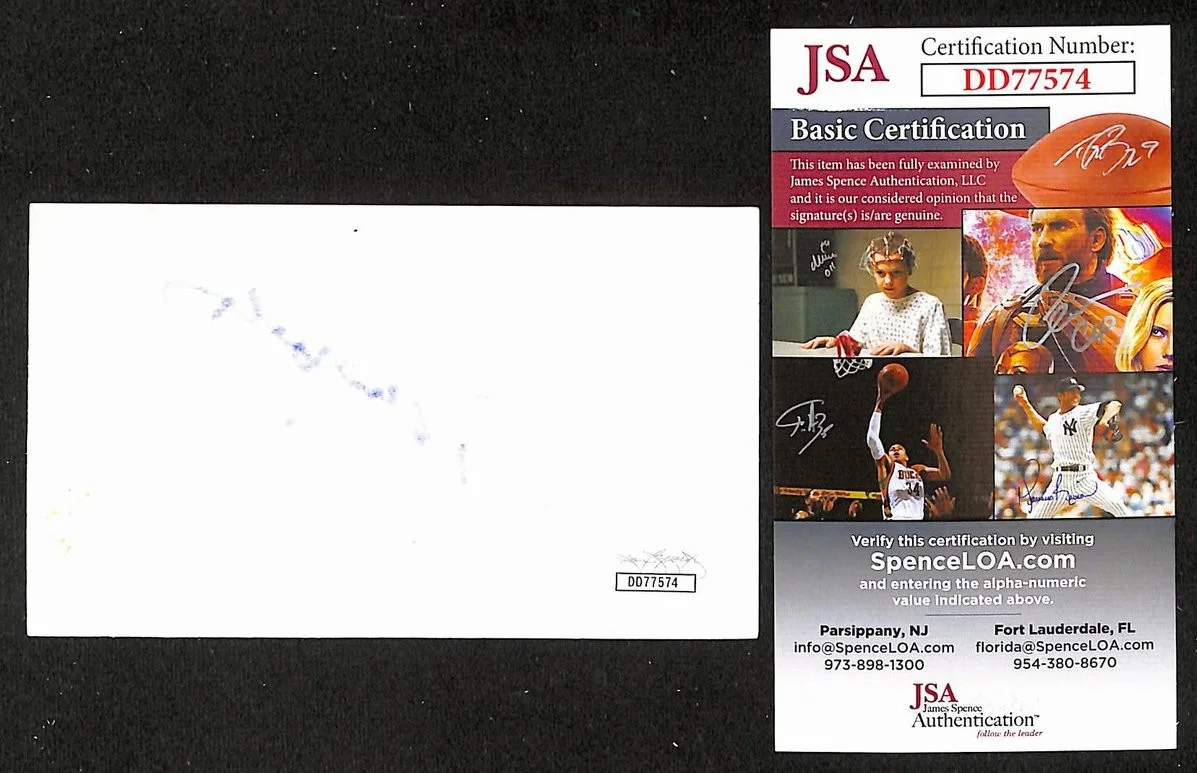 Sydney Pollack Signed/Autographed 3x5 Index Card Film Director JSA BA205556, image 2