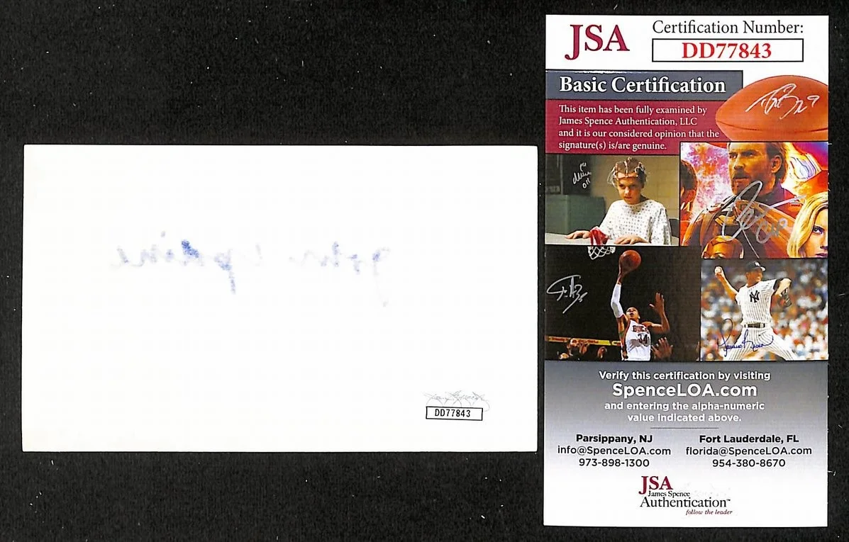 John Updike Signed/Autographed 3x5 Index Card Poet JSA BA205555, изображение 2