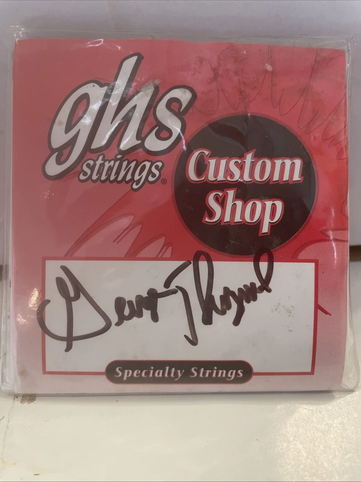 George Thorogood autographed Guitar Strings, image 2