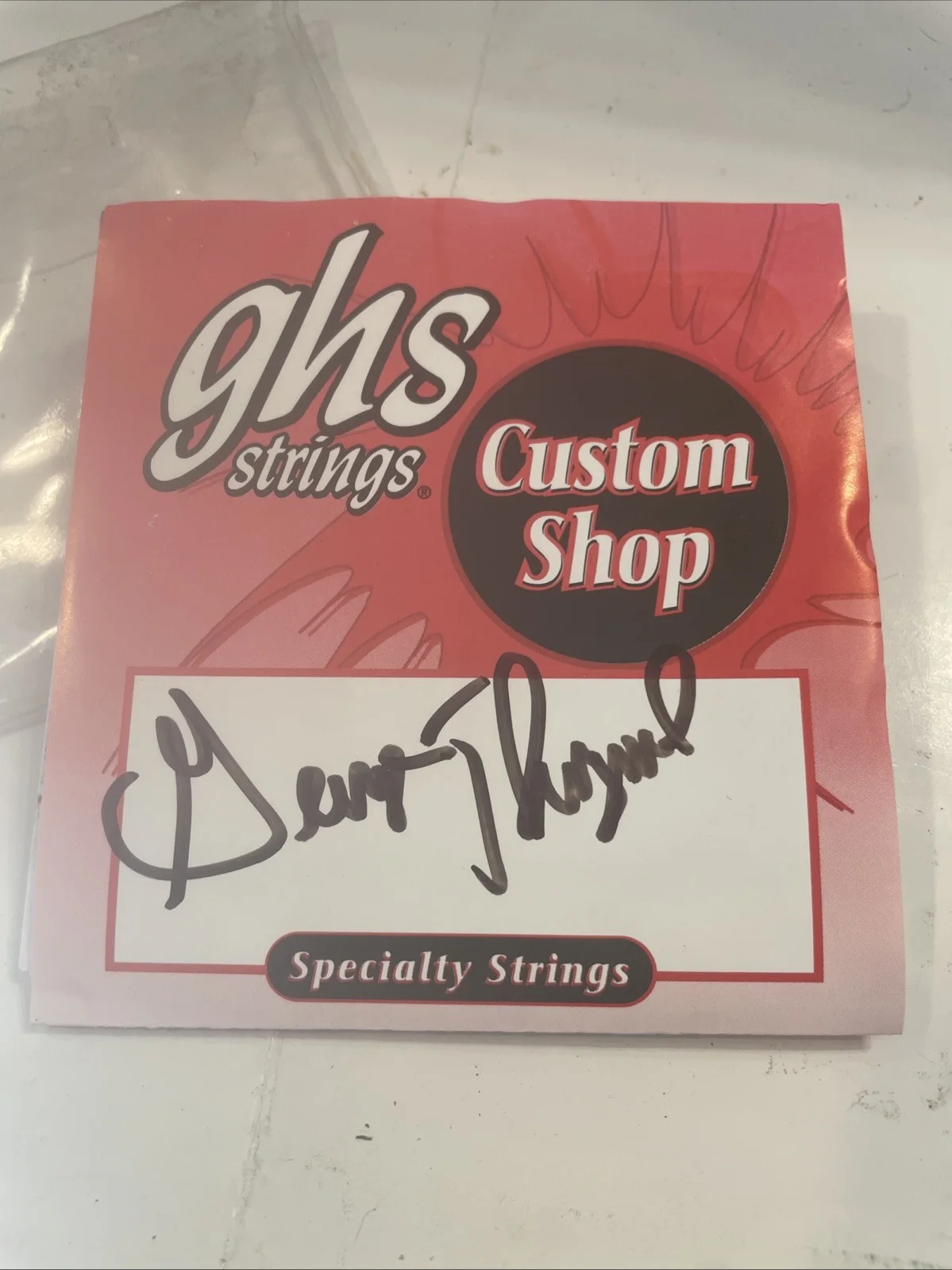 George Thorogood autographed Guitar Strings, image 4