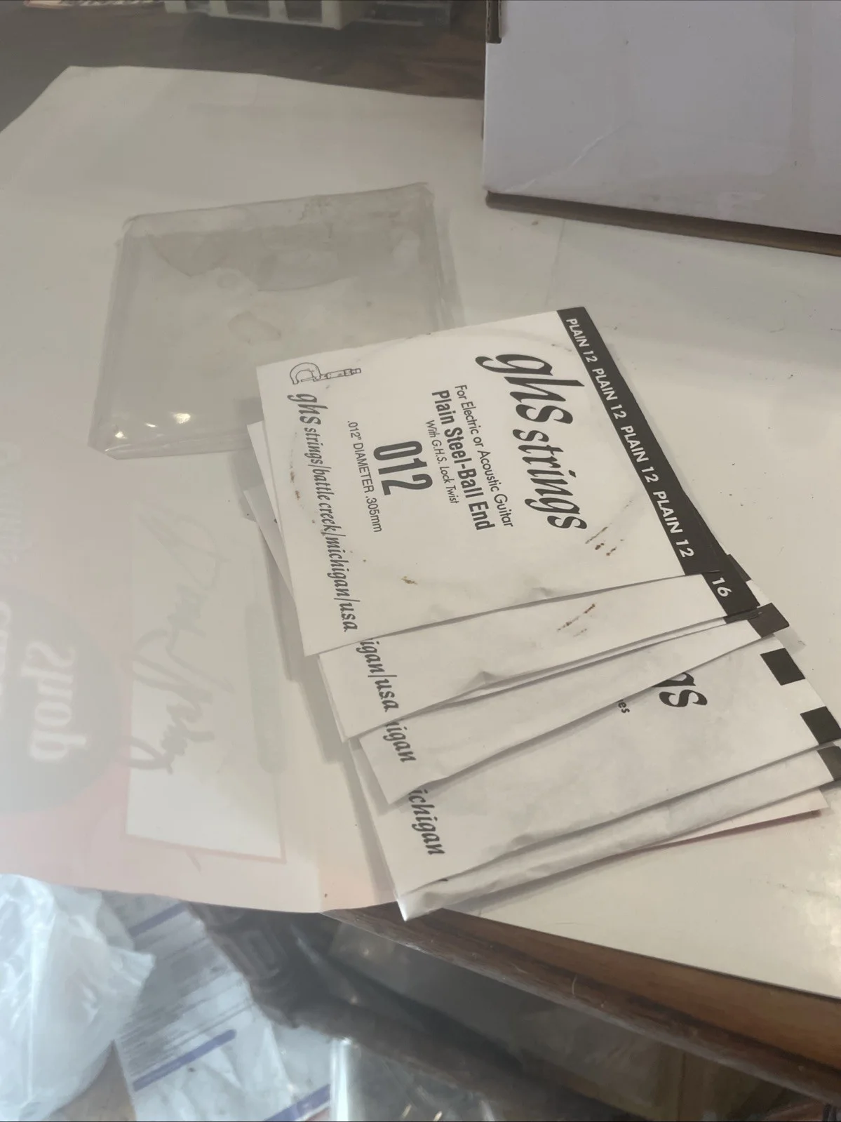 George Thorogood autographed Guitar Strings, image 5