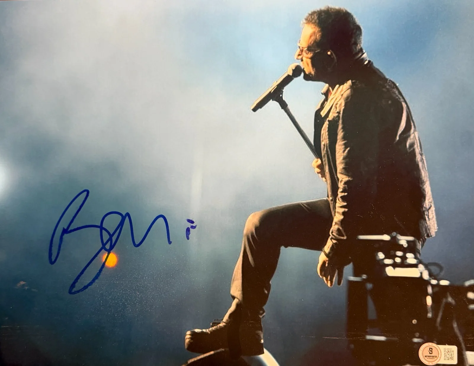 Bono — Bono U2 Signed 11x14 Photo Authentic Autograph Beckett LOA