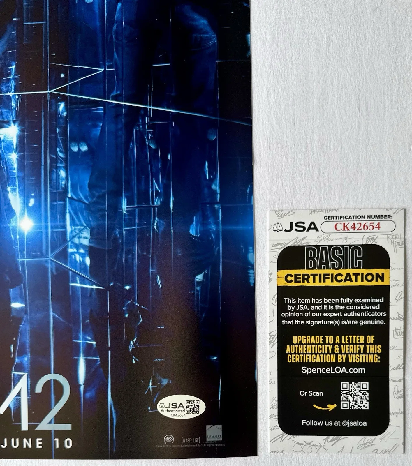 DAVE FRANCO — DAVE FRANCO HAND SIGNED AUTOGRAPH "NYSM2" 12X18 MOVIE POSTER PHOTO +JSA COA., изображение 3