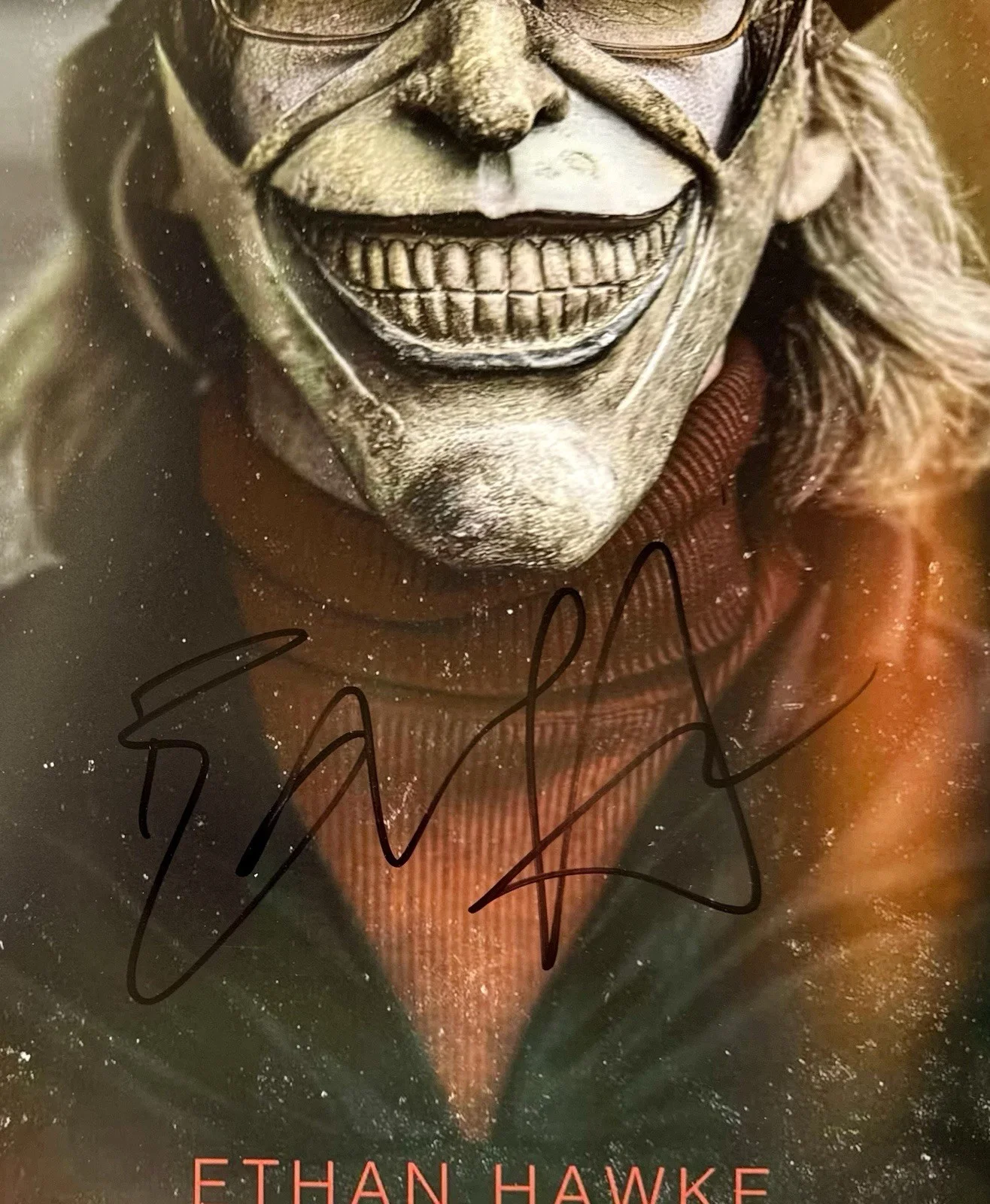 ETHAN HAWKE — ETHAN HAWKE HAND SIGNED AUTOGRAPH "BLACK PHONE" 12X18 MOVIE PHOTO +JSA COA., изображение 5