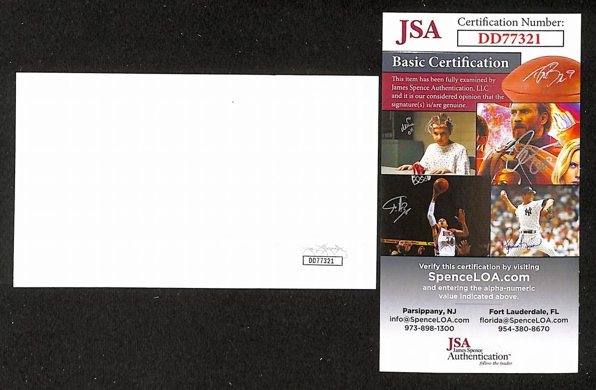 Roger Glover Signed/Autographed 3x5 Index Card Deep Purple JSA BA205515, image 2