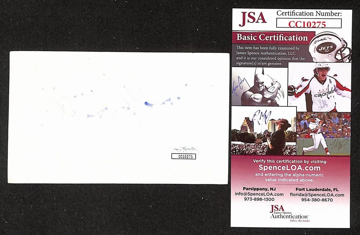 Timothy Hutton Signed/Autographed 3x5 Index Card Actor JSA BA205510, image 2